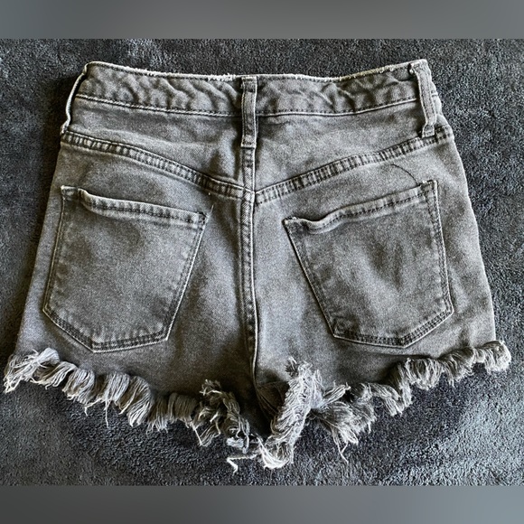 Black Jean Shorts - Picture 2 of 3